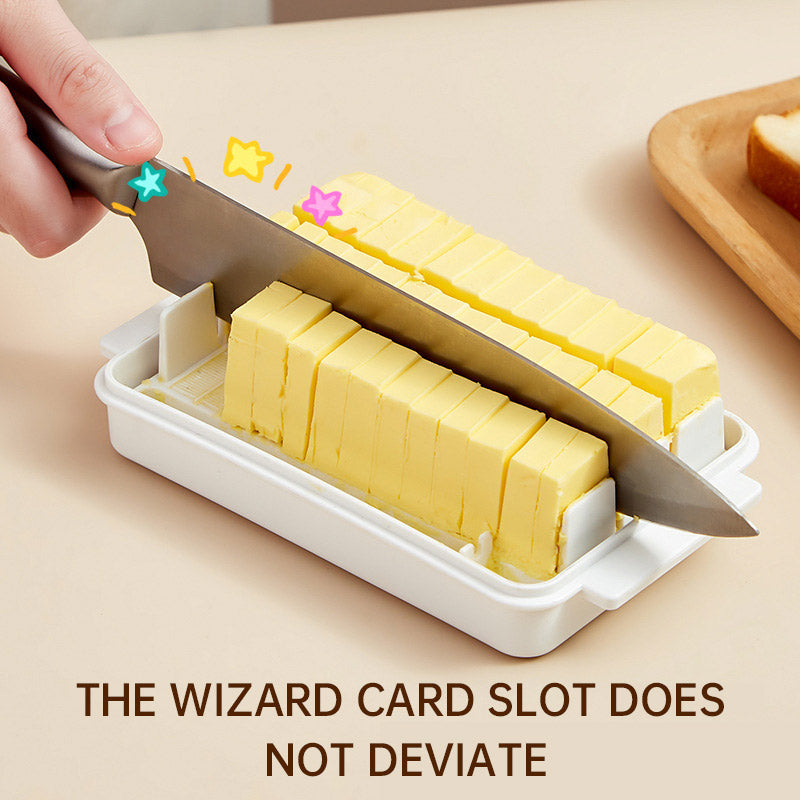 Butter Cutter With Lid Storage Box, Refrigerator, Cheese And Cheese Storage And Preservation Box, Baking Butter Separator Julia M Home & Kitchen