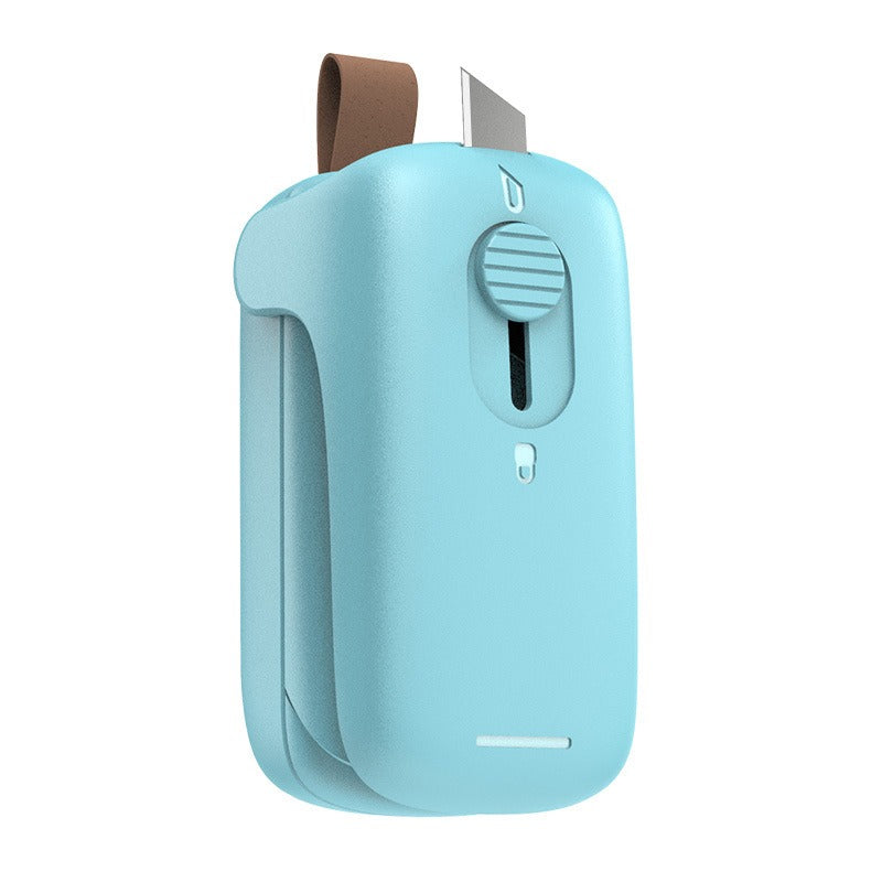 Portable Chip Bag Sealer Machine, With Cutter Handheld Heat Mini Chip Bag Sealer eprolo