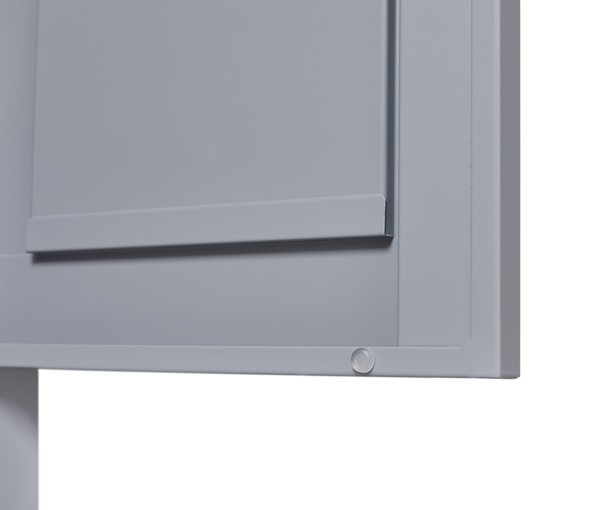 Grey metal kitchen storage cabinet, kitchen pantry storage cabinet with door and shelf, adjustable leveling feet eprolo