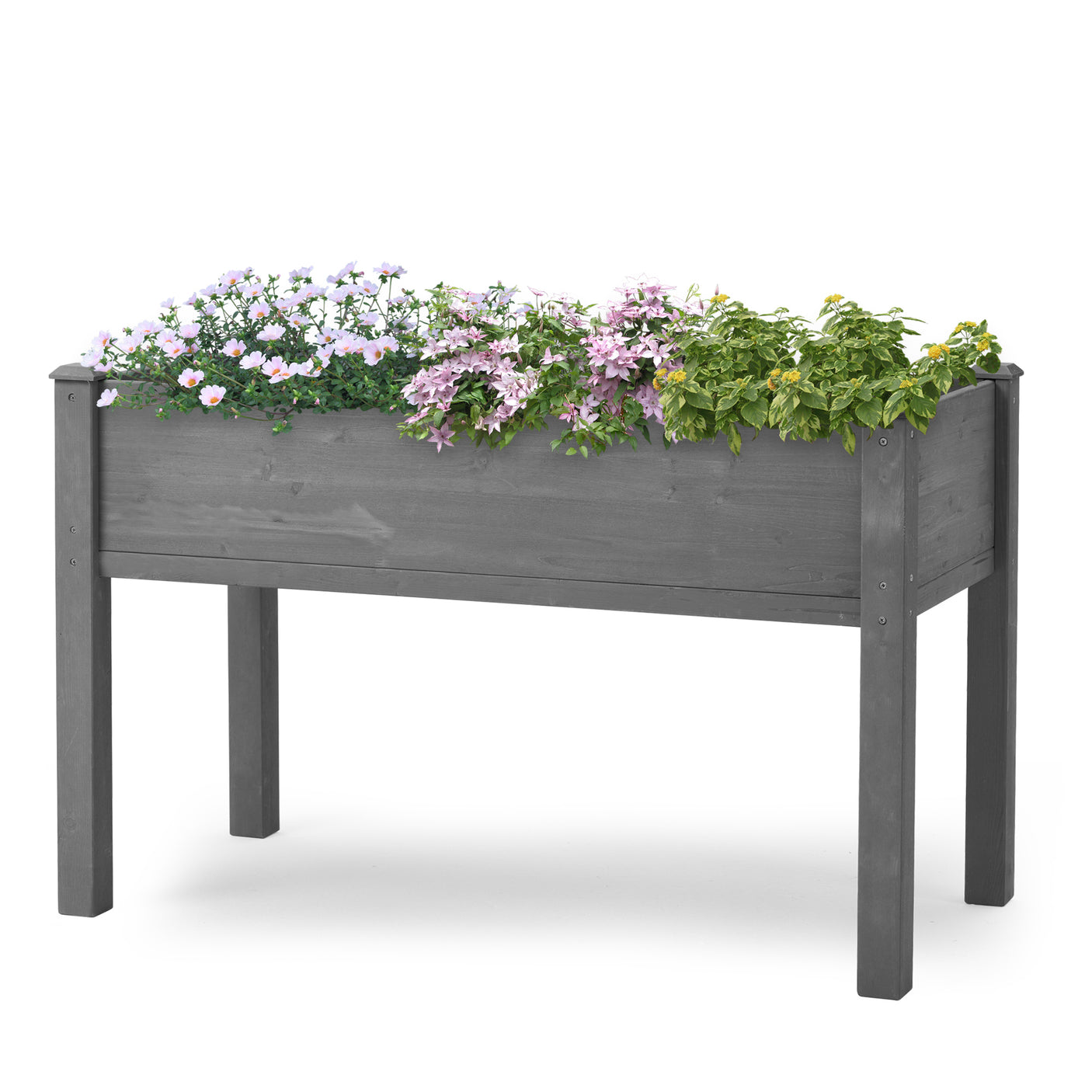 Raised Garden Bed with Legs, Elevated Wooden Planter Box for Outdoor Plants - Julia M LifeStyles