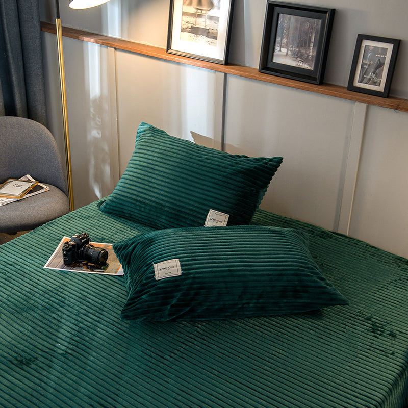 Velvet Elegance Four-Piece Duvet Cover Set