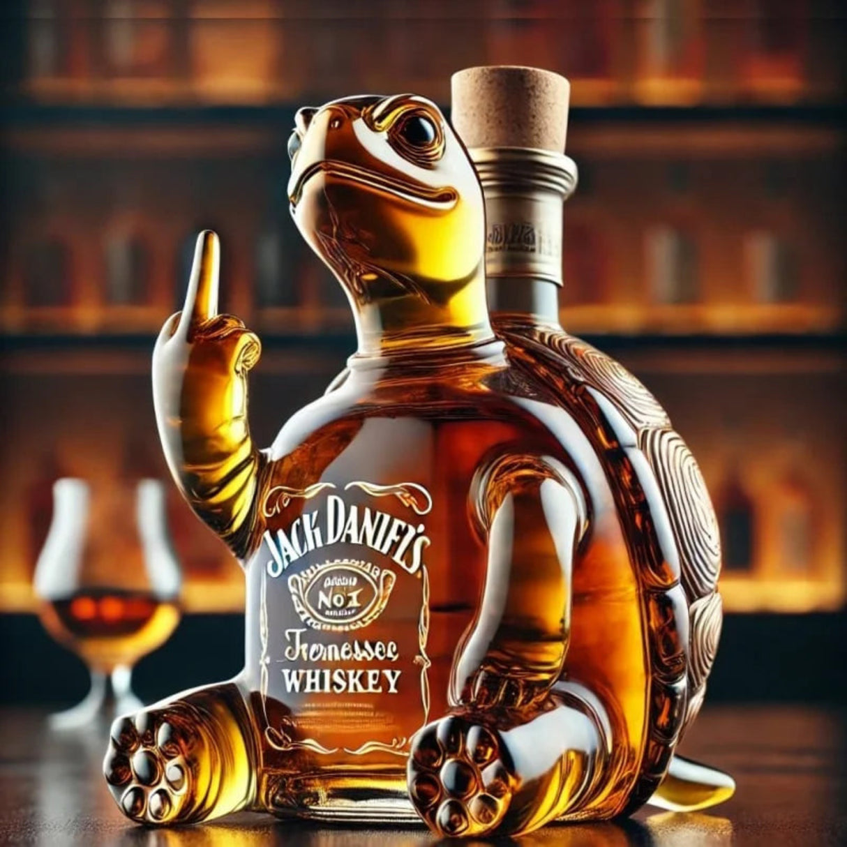 10Oz Funny Middle Finger Duck/Turtle/Dog Whisky Glass Decanter – Bar/Office/Home Decor. Julia M Home & Kitchen