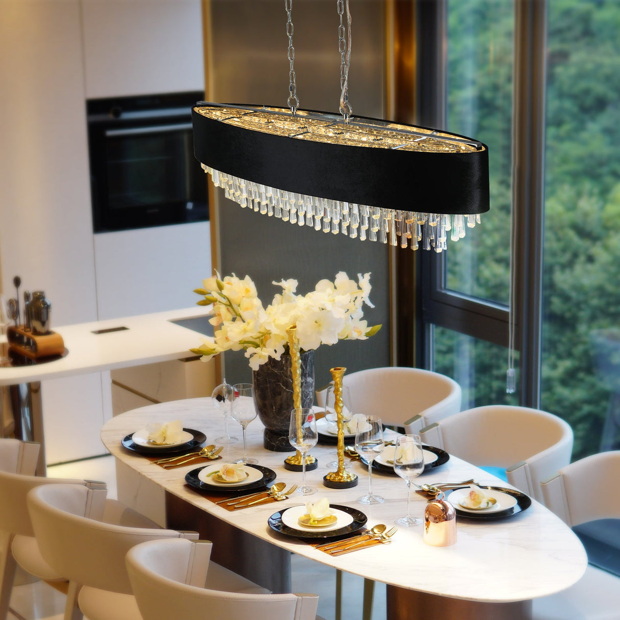 Luxurious Modern Crystal Chandelier for Elegant Living Rooms Julia M Home & Kitchen