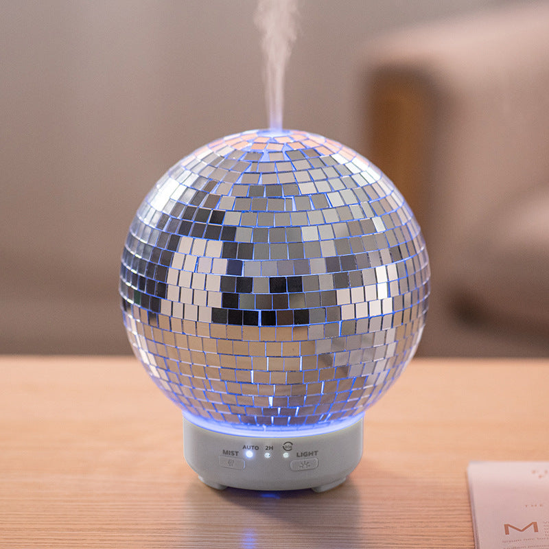 Creative Rotating Laser Ball Aromatherapy Machine Home Desktop Humidifier Simulated Smoke Ring Flame Aromatherapy Machine - Julia M LifeStyles