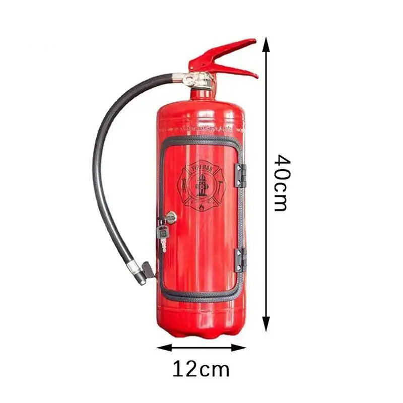 Fire Extinguisher Shape Wine Box Mini Bar Wine Cabinet Crafts Ornaments Decoration Champagne Liquor Storage Box Fireman's Gift eprolo