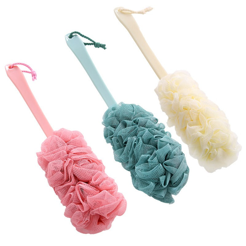 Long handled large bath brush, long handled scrubbing bath tool, flower bath brush, scrubbing bath brush, scrubbing bath ball, s - Julia M LifeStyles
