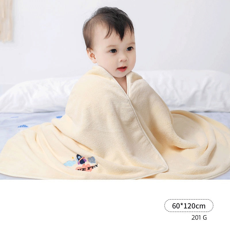 Premium Ultra-Absorbent Baby Cotton Bath Towel for Ages 1-4 Months