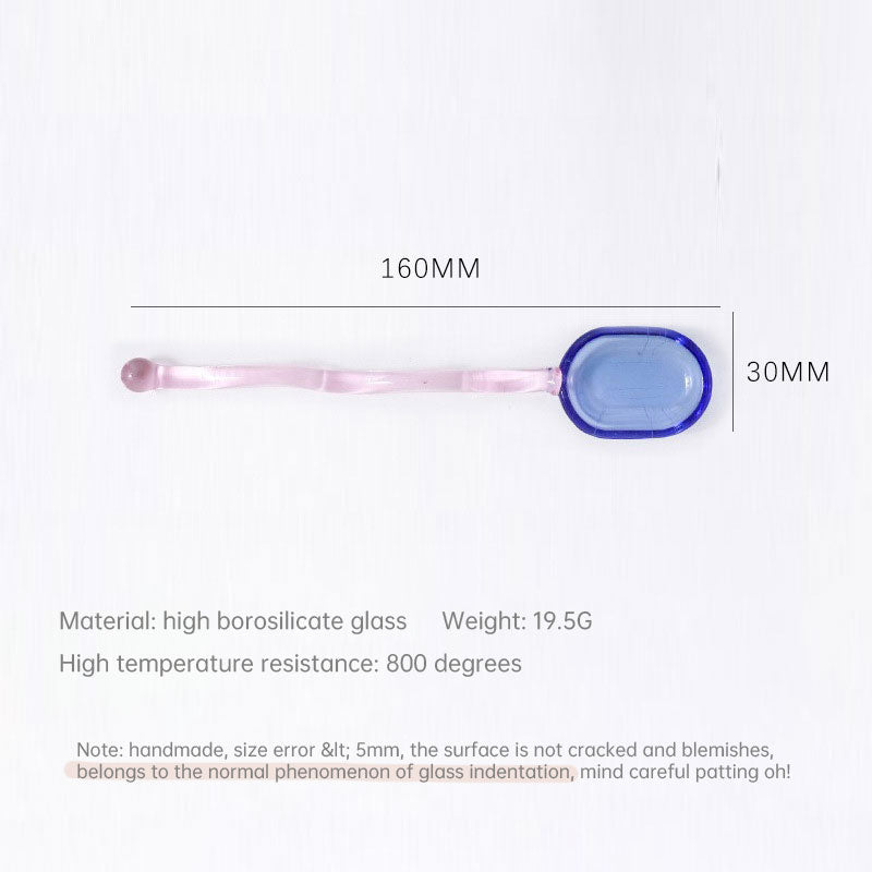 Colored Glass Bowl, Fruit Salad Bowl, Soup Bowl, Tableware, Household Heat-Resistant Transparent Rice Bowl, Spoon Set Julia M Home & Kitchen
