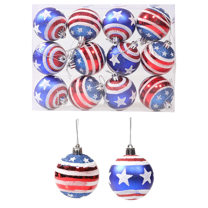 Hanging decorative props Captain America Christmas plastic ball hand-painted ball cover Julia M Home & Kitchen
