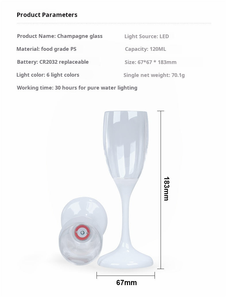Creative Water Sensing Wedding luminous Glasses cup Party Supplies Novelty LED Light Up Wine bottles for Party Club Bar Drinking - Julia M LifeStyles
