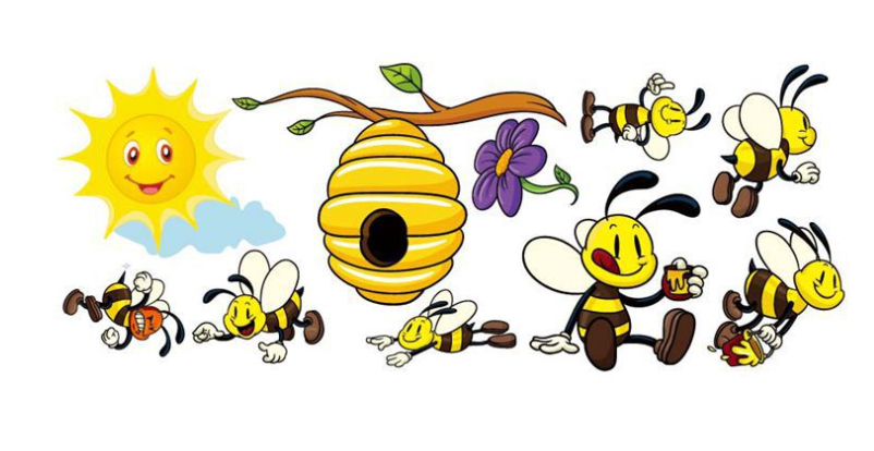 Flying Bees and Hive Wall Stickers - Julia M LifeStyles