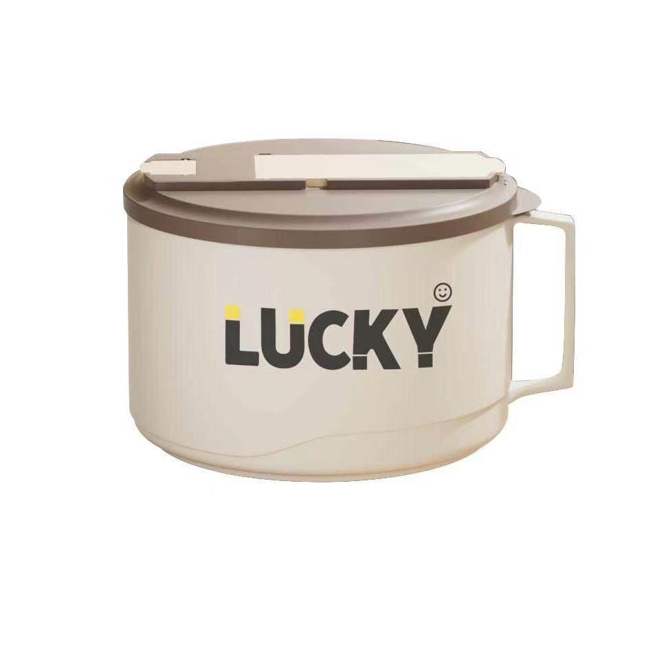 Large capacity 316 stainless steel anti-scalding drainable instant noodle bowl with cutlery lunch box - Julia M LifeStyles