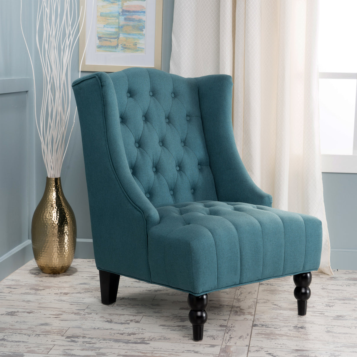 Upholstered Wingback Chair - Julia M LifeStyles