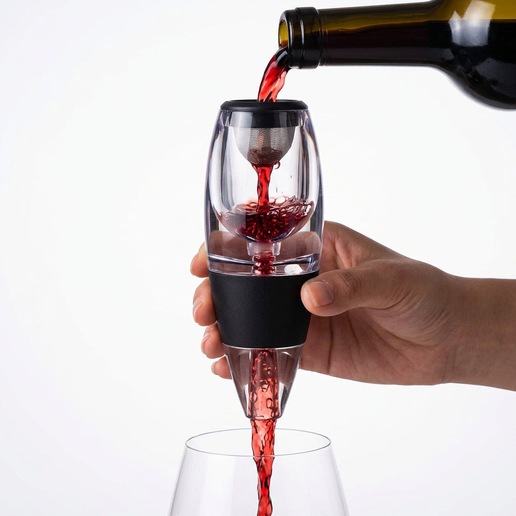 Wine Aerator Decanter Pourer Spout Set With Filters Purifier Stand Diffuser Air Aerating Strainer Aerator Wine for Dining Bar Julia M Home & Kitchen