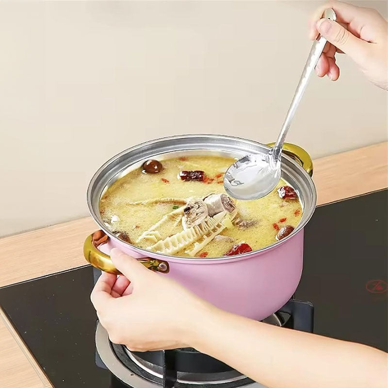 12 - piece wine - red non - stick stainless - steel soup pot set, induction - friendly for kitchen use. eprolo