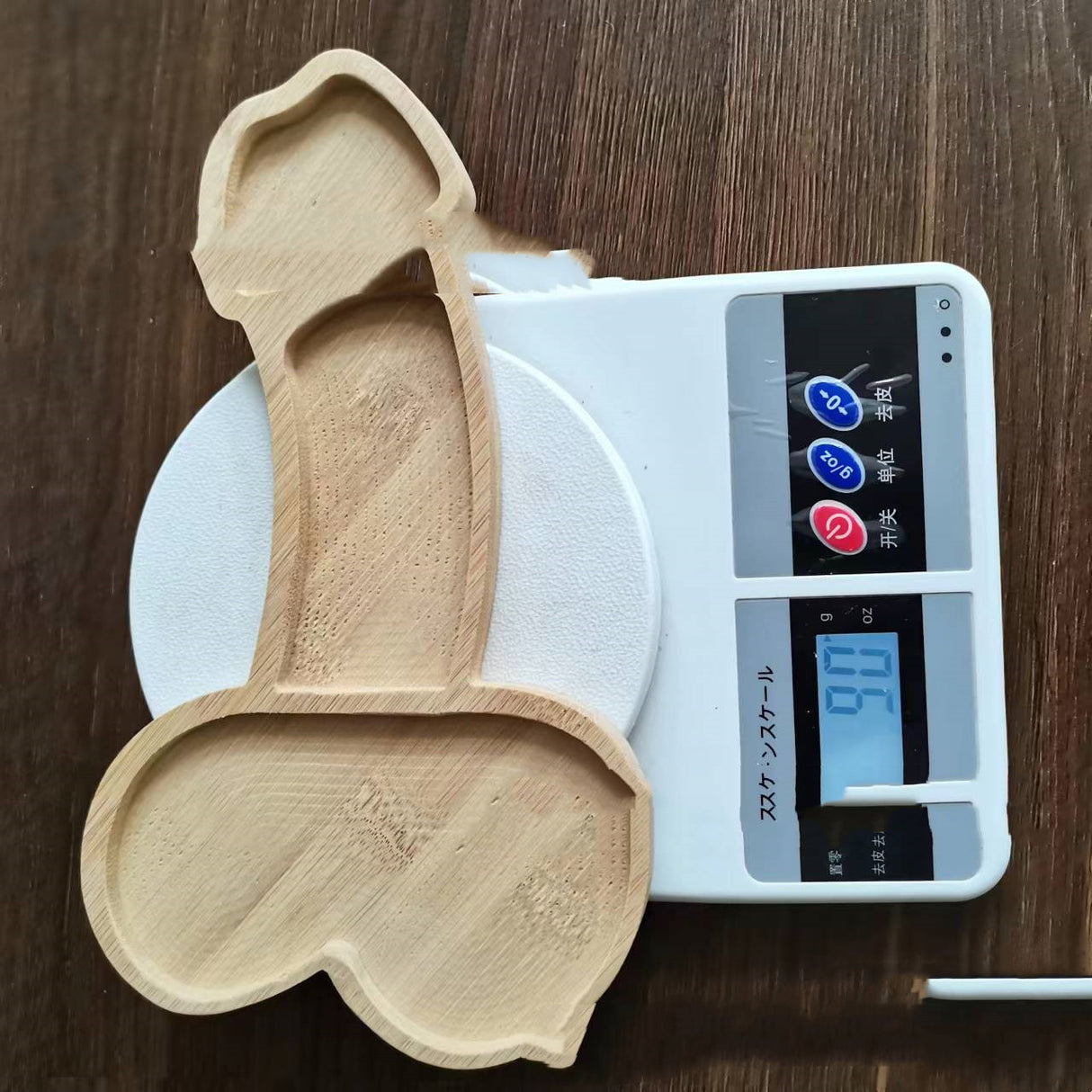 Elegant Wooden Aperitif and Fruit Plate