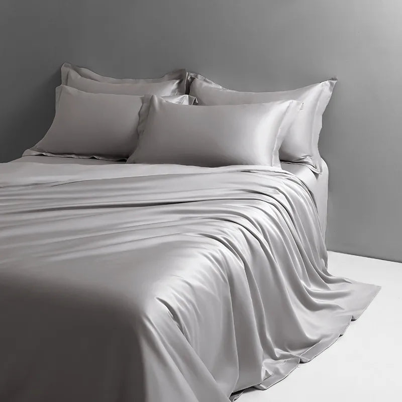 1000TC Long Staple Cotton Silky Sateen Smooth Texture Luxury Soft 3Pcs Duvet cover Pillowcases for All Season Twin Double Queen - Julia M LifeStyles