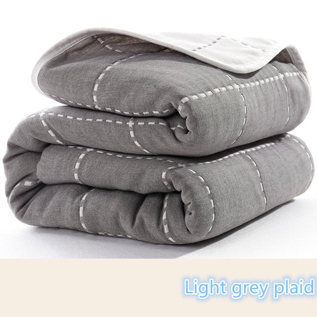Baby Blankets Newborn Muslin Cotton 6 Layers Thick Swaddle Kids Receiving Blankets Children Cover Bedding eprolo