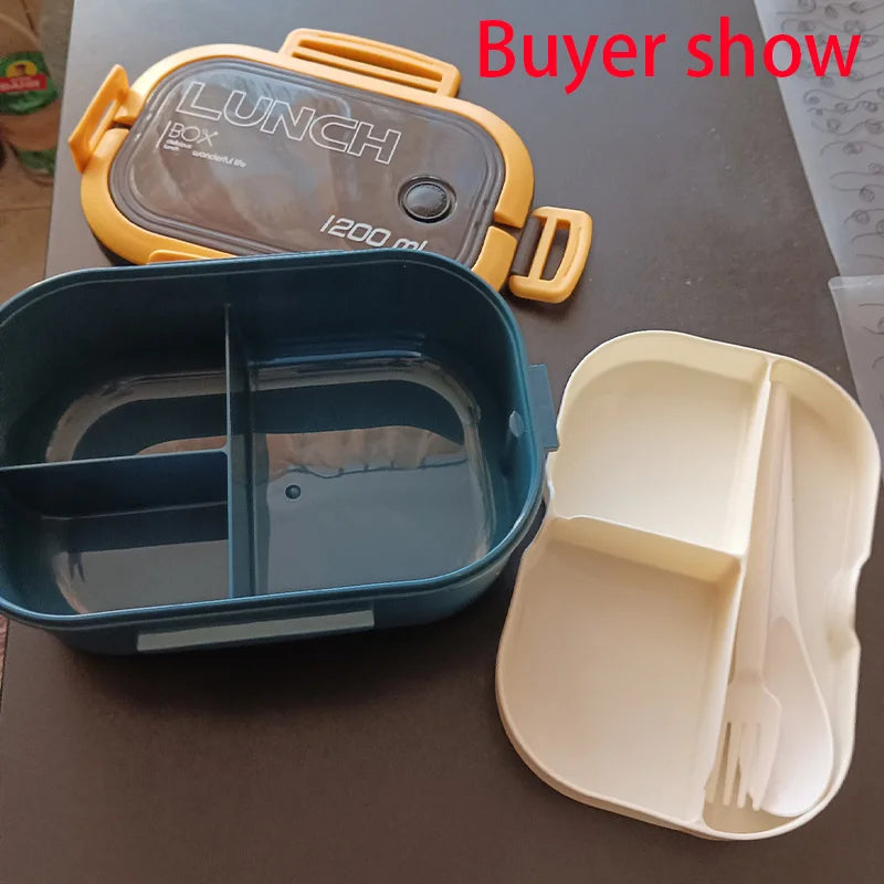 Lunch Box For Kids Compartments Microwae Bento Lunchbox Children Kid School Outdoor Camping Picnic Food Container Portable - Julia M LifeStyles