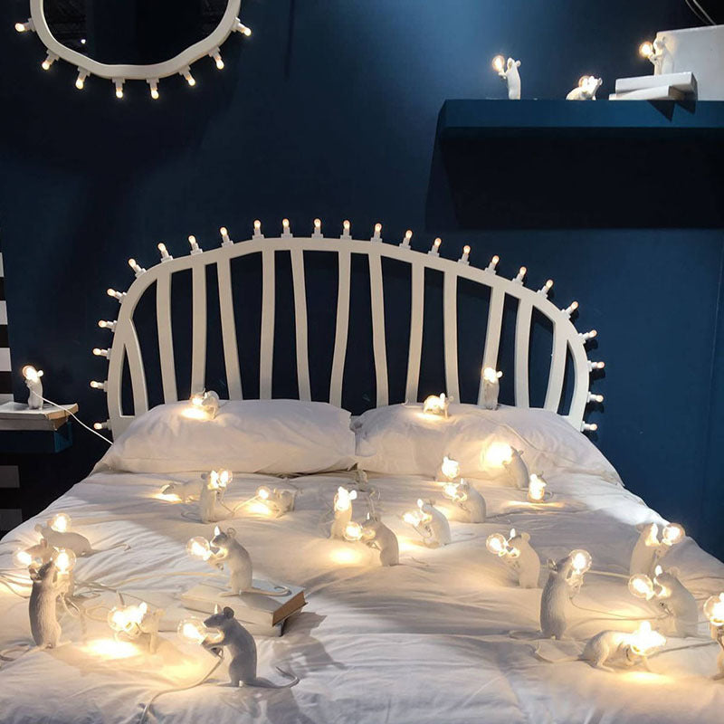 Nordic Luxury Industrial Mouse Table Lamp for Living & Bedroom