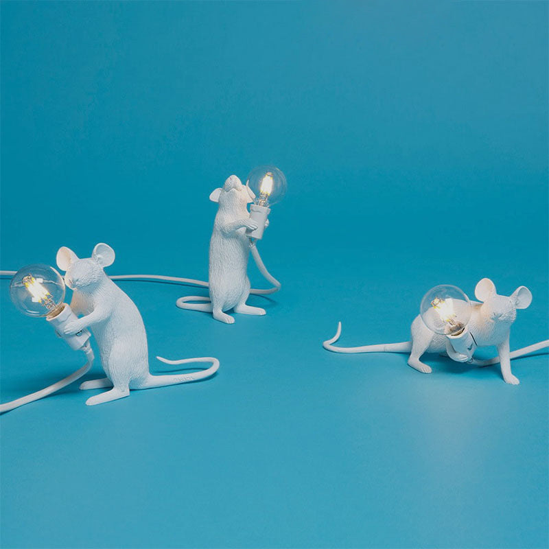 Nordic Luxury Industrial Mouse Table Lamp for Living & Bedroom