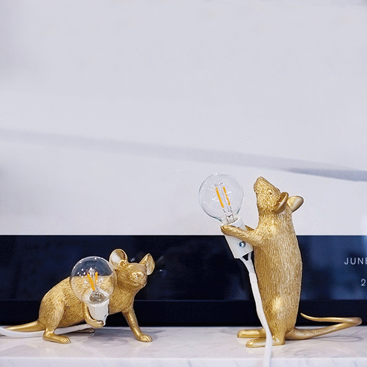 Nordic Luxury Industrial Mouse Table Lamp for Living & Bedroom