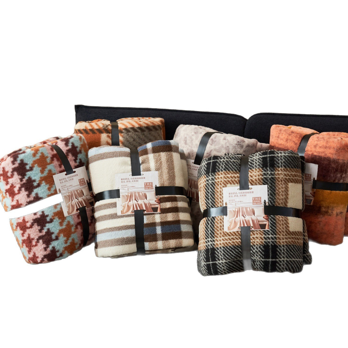 Antique Plaid Cashmere Blanket Thickening Warm Leisure - Julia M LifeStyles