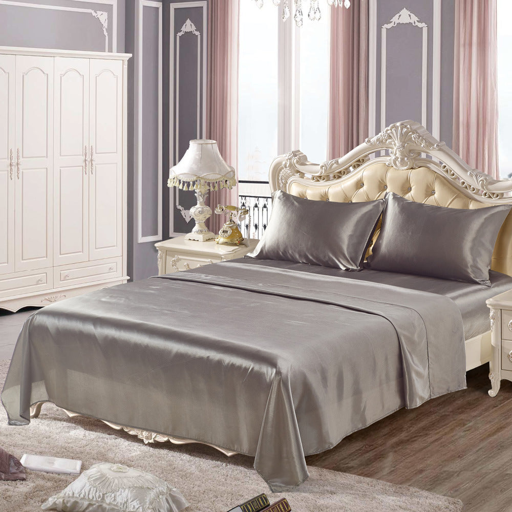 Luxurious Imitation Silk 4-Piece Bedding Set