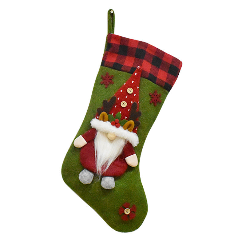 Christmas Decoration Gift Faceless Doll Christmas Socks Pendant Santa Claus Children's Christmas Gift Bag eprolo