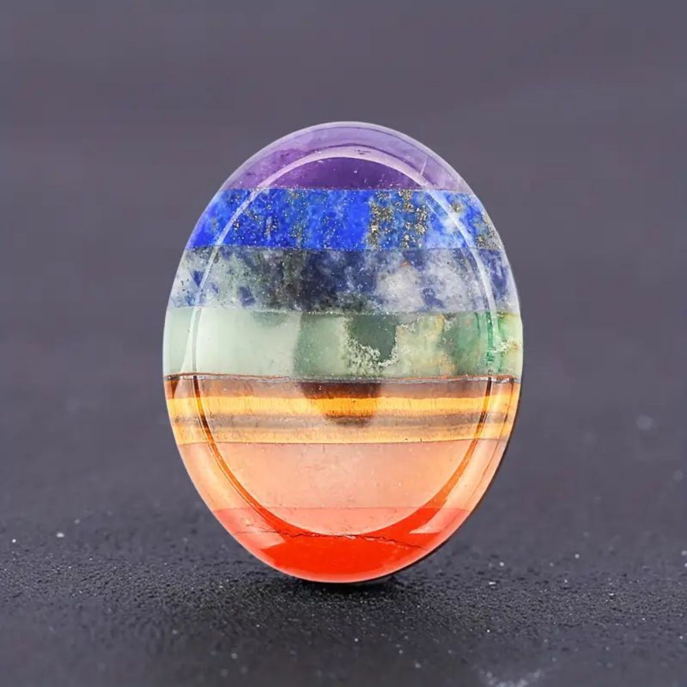 Thumb Worry Stones Oval Massage Quartz Healing Crystal Chakra Energy Therapy Meditation Spiritual Natural Gemstone Decor eprolo