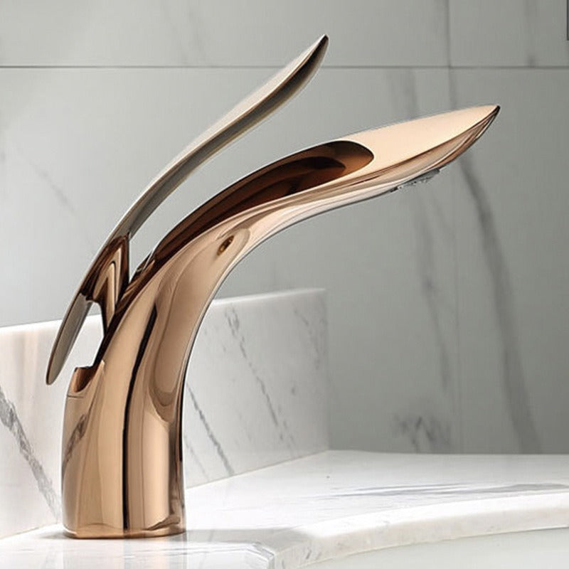 Brass internet celebrity rose gold creative personalized washbasin bathroom washbasin hot and cold - Julia M LifeStyles