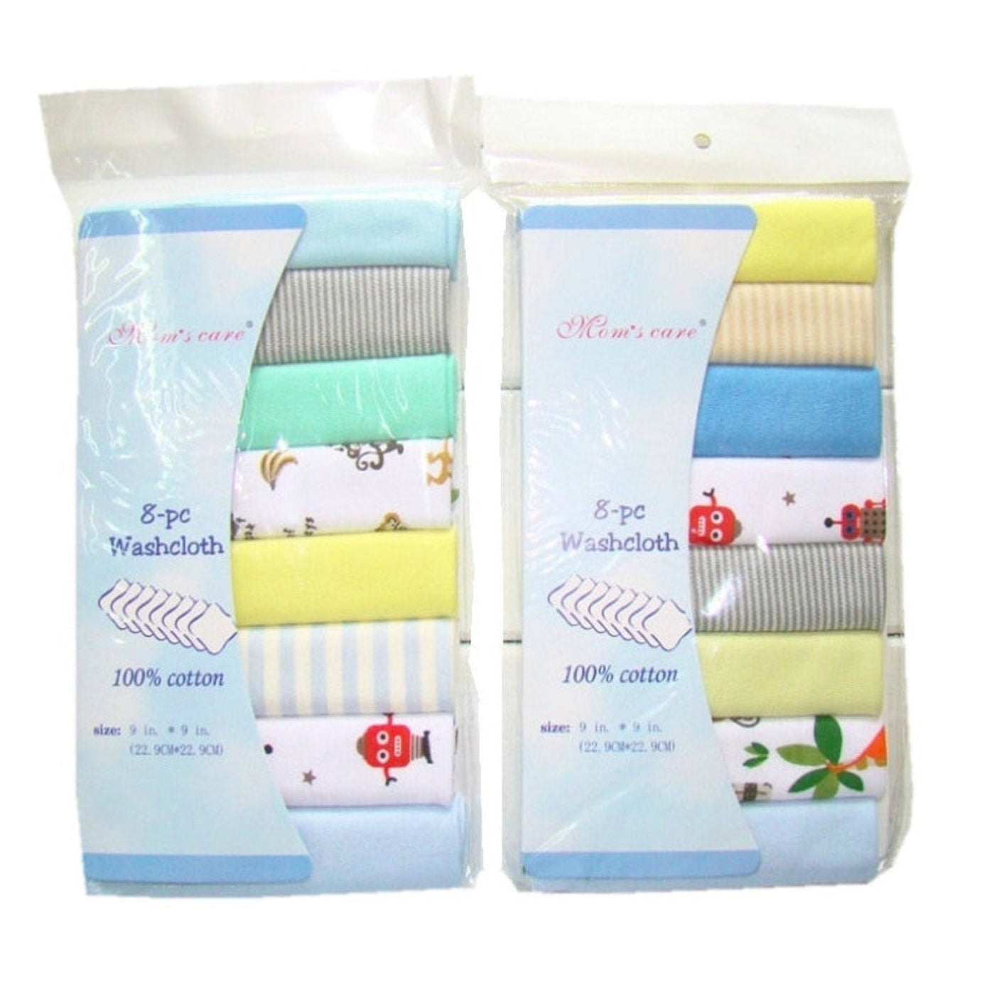 Premium 8pcs Cotton Newborn Baby Towels Set – Soft & Versatile Essentials