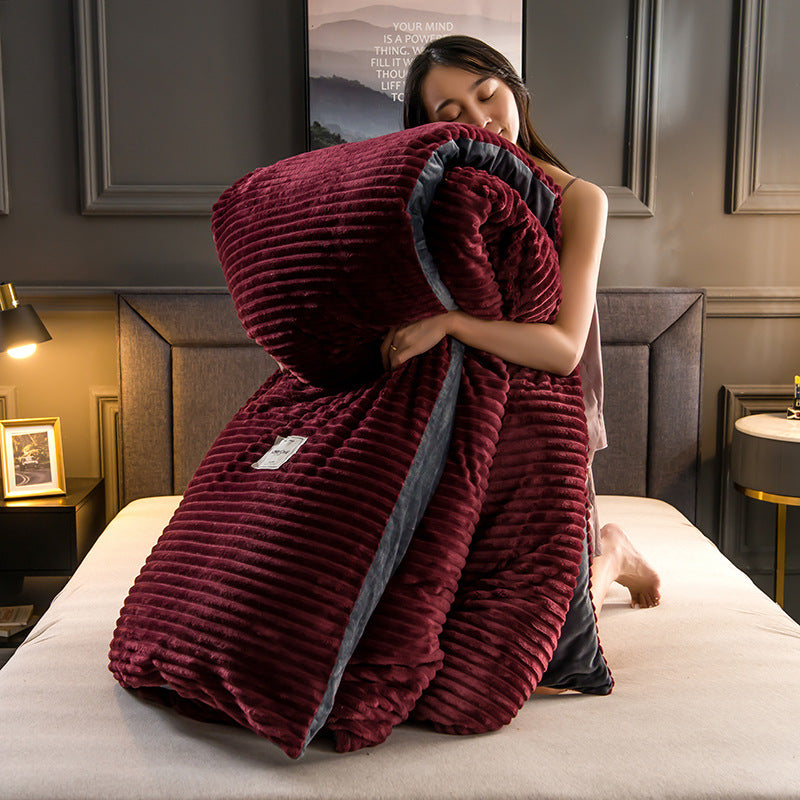 Velvet Elegance Four-Piece Duvet Cover Set
