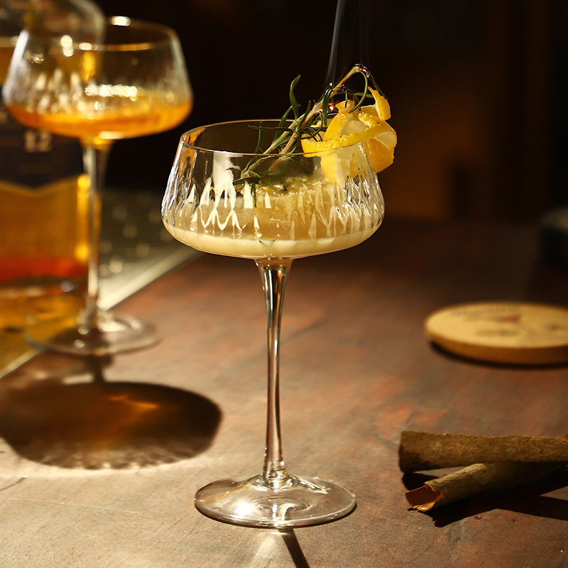 Engraved Cocktail Special Creative Glass Embossed Goblet