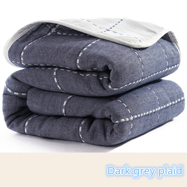 Baby Blankets Newborn Muslin Cotton 6 Layers Thick Swaddle Kids Receiving Blankets Children Cover Bedding eprolo