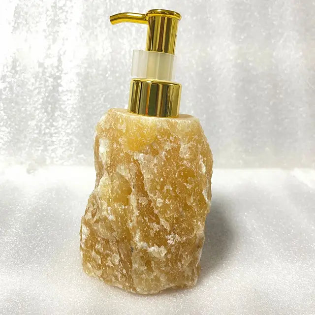 1 PCS Natural Pink Crystal Stone Press Bottle Dispenser 30ml Liquid Dispenser Shower Gel Wash Light Luxury Bathroom Accessory - Julia M LifeStyles