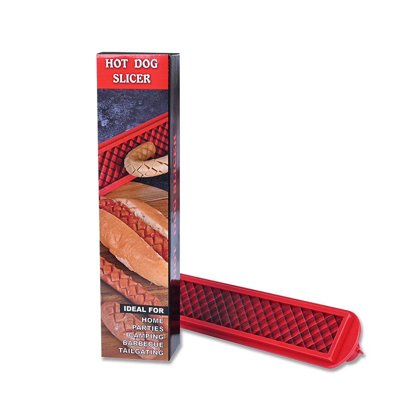 Cross - Groove Sausage & Hot Dog Slicer: Precision Mesh, Ideal Kitchen Accessory. Julia M Home & Kitchen