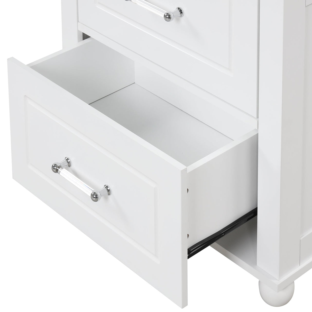 European Style Tall Bathroom Storage Cabinet with Adjustable Shelves and Drawers Julia M Home & Kitchen