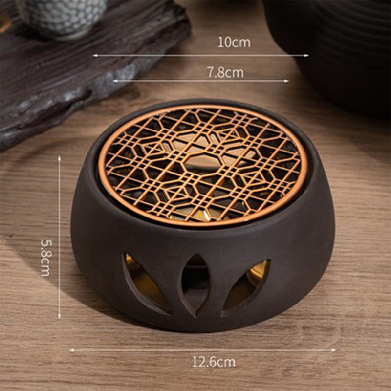 Ceramic Teapot Warmer Tea Warmer with Tealight Tray Candle Furnace Heating base - Julia M LifeStyles