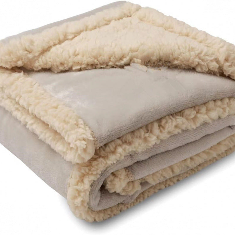 Waterproof Sherpa Fleece Blanket Pad - Plush & Cozy Comfort
