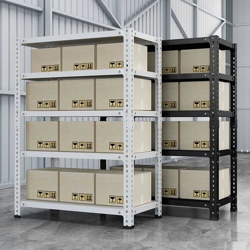 Household storage rack, adjustable display rack, carbon steel storage rack 100cm * 40cm * 180cm, five layers (white) - Julia M LifeStyles