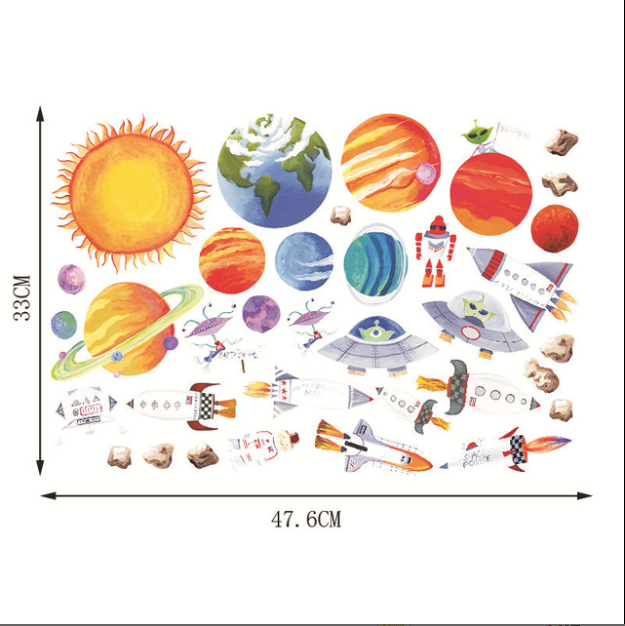 Planets Wall Stickers - Julia M LifeStyles