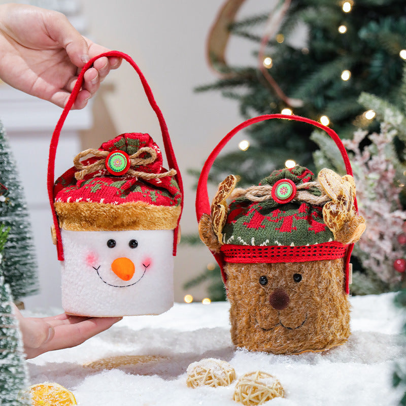 Christmas decorations, cartoon tote bags, gift bags, Christmas gift bags, children's candy bags, apple bags eprolo