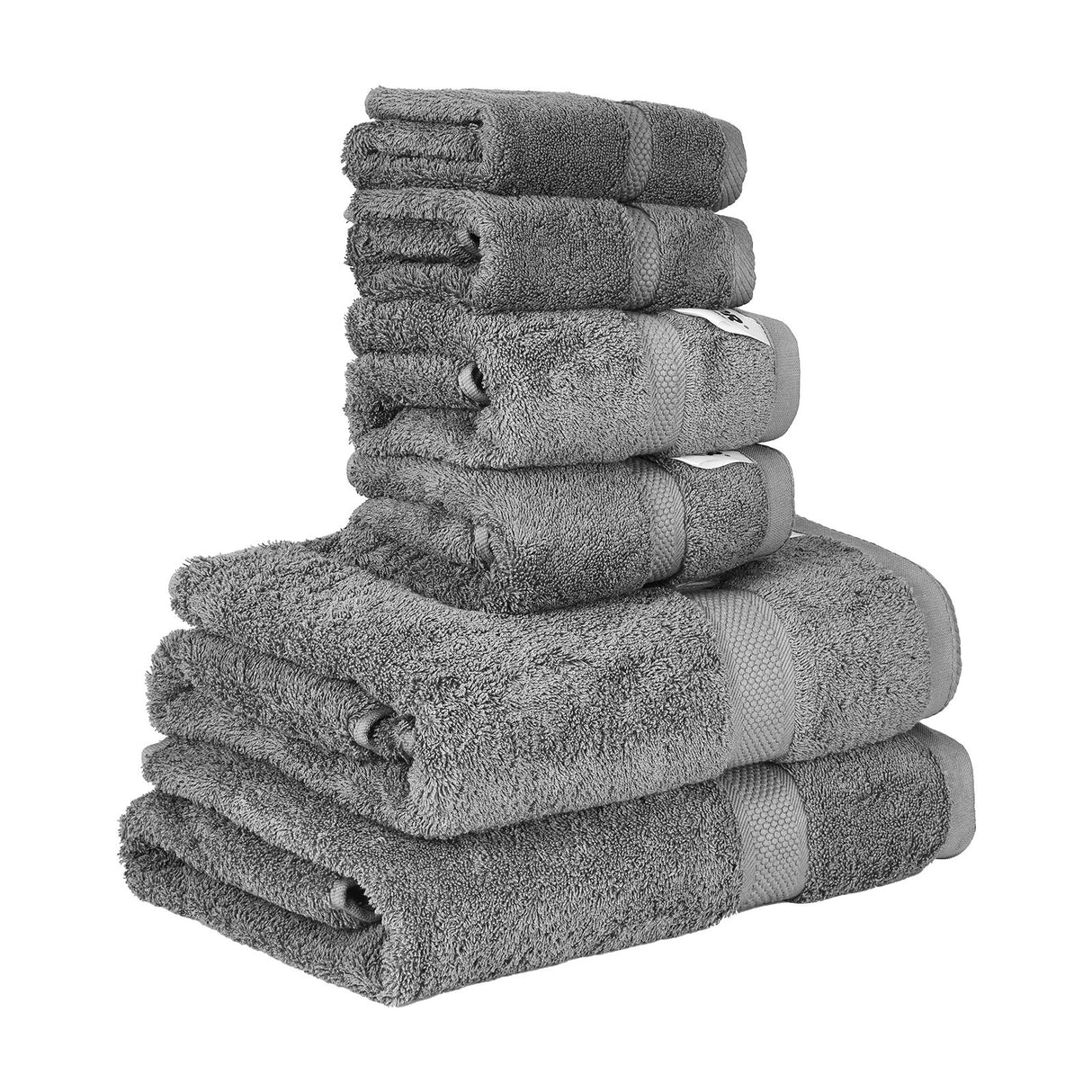 6-Piece Towel Set 600 GSM Cotton Soft Towels For Bathroom Gym Hotel Spa