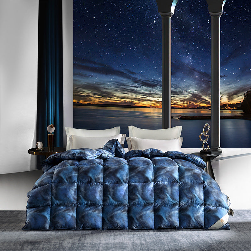 Luxurious 3D Printed All-Season White Goose Down Quilt