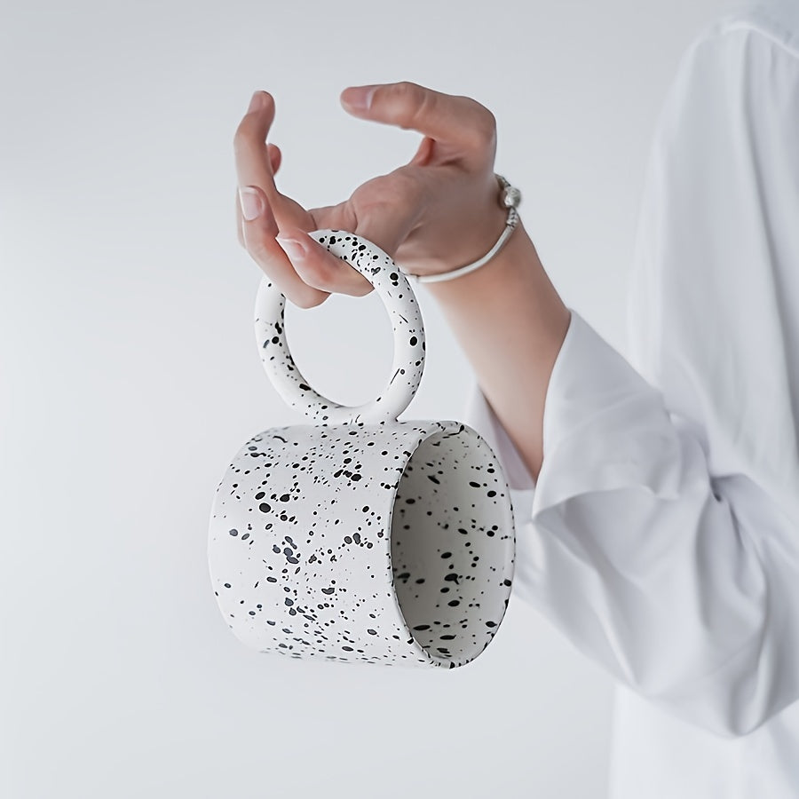 1pc Large Capacity 11 oz Stoneware Coffee Cup - Ergonomic Big Handle - Julia M LifeStyles