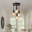 Modern Black 4-Bulb E27 Ceiling Light Chandelier - Julia M LifeStyles