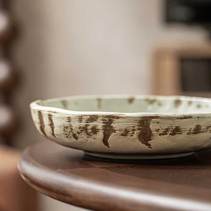 Individual Porcelain Vintage Distressed Salad Bowl