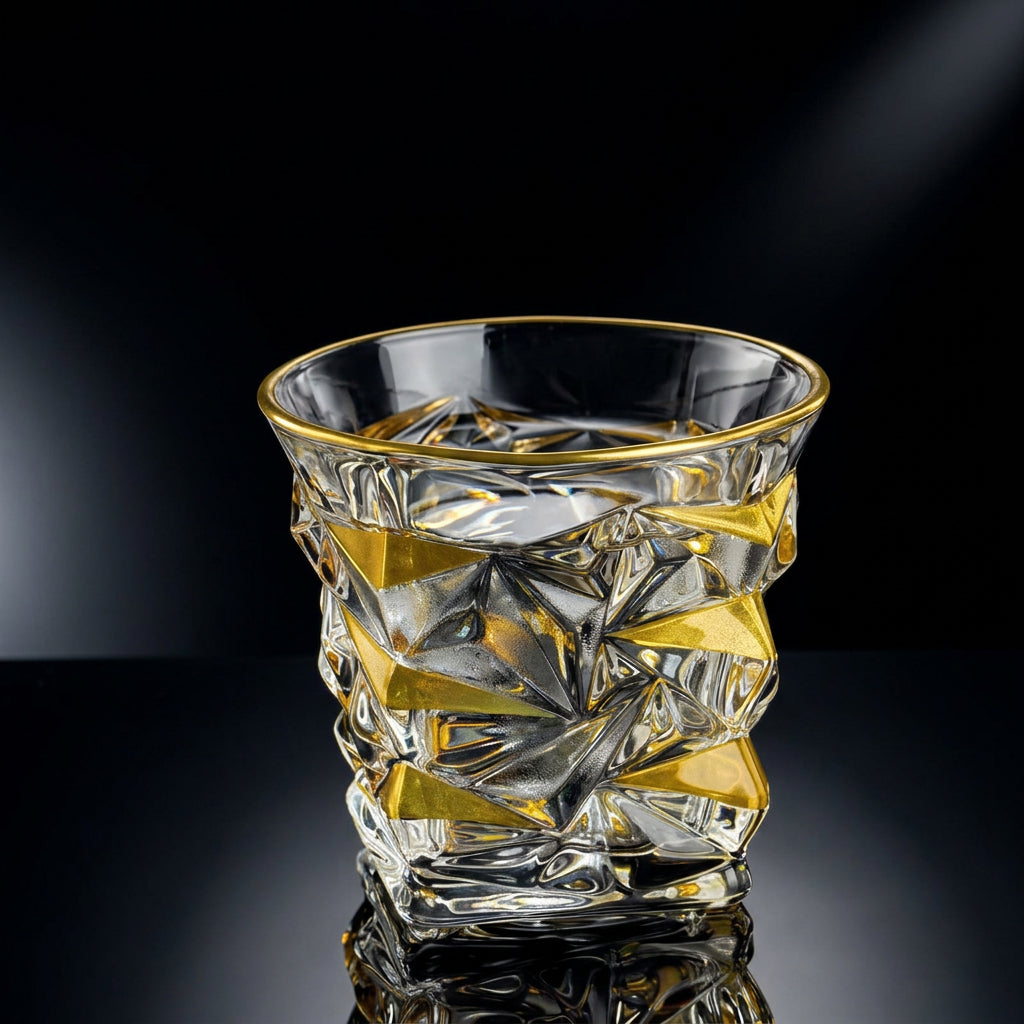 Gilded Hour Whiskey Glass