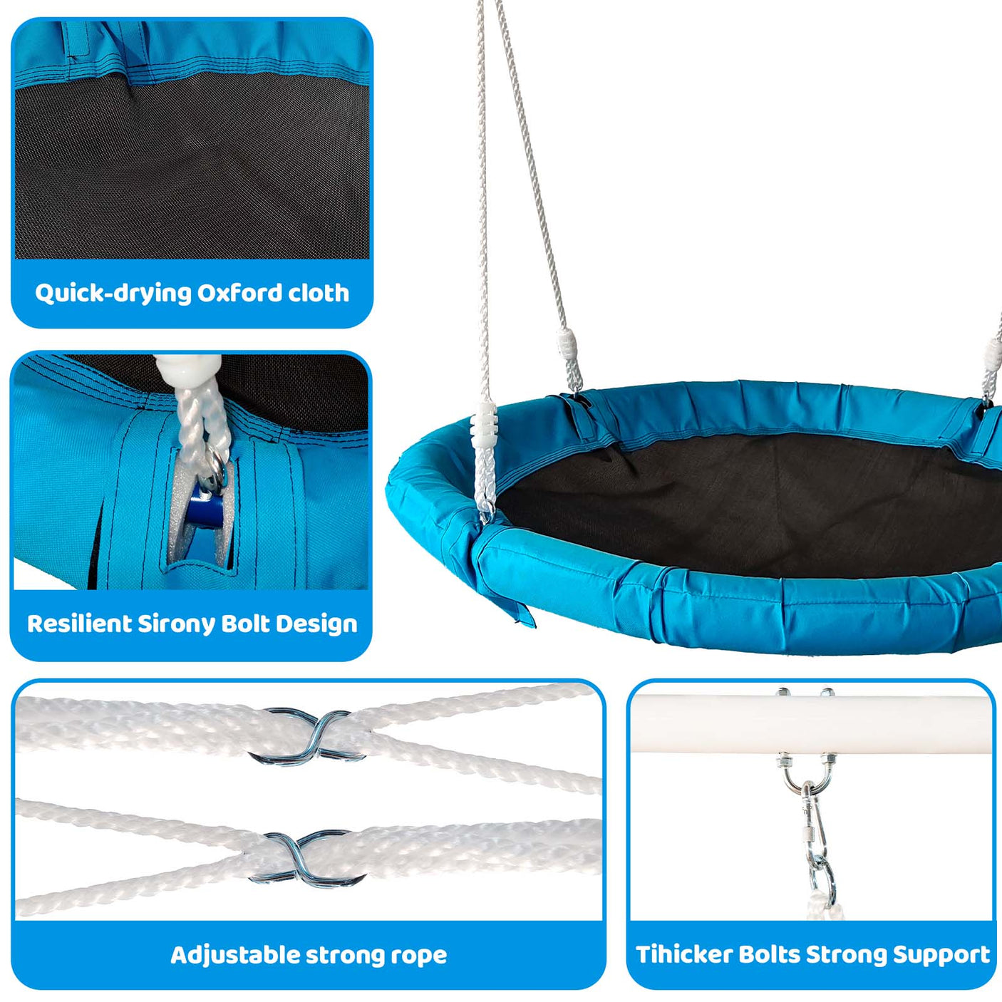 Metal Swing Stand With Saucer Outdoor Playground Metal Swing Set For Kids Outdoor Play Equipment eprolo